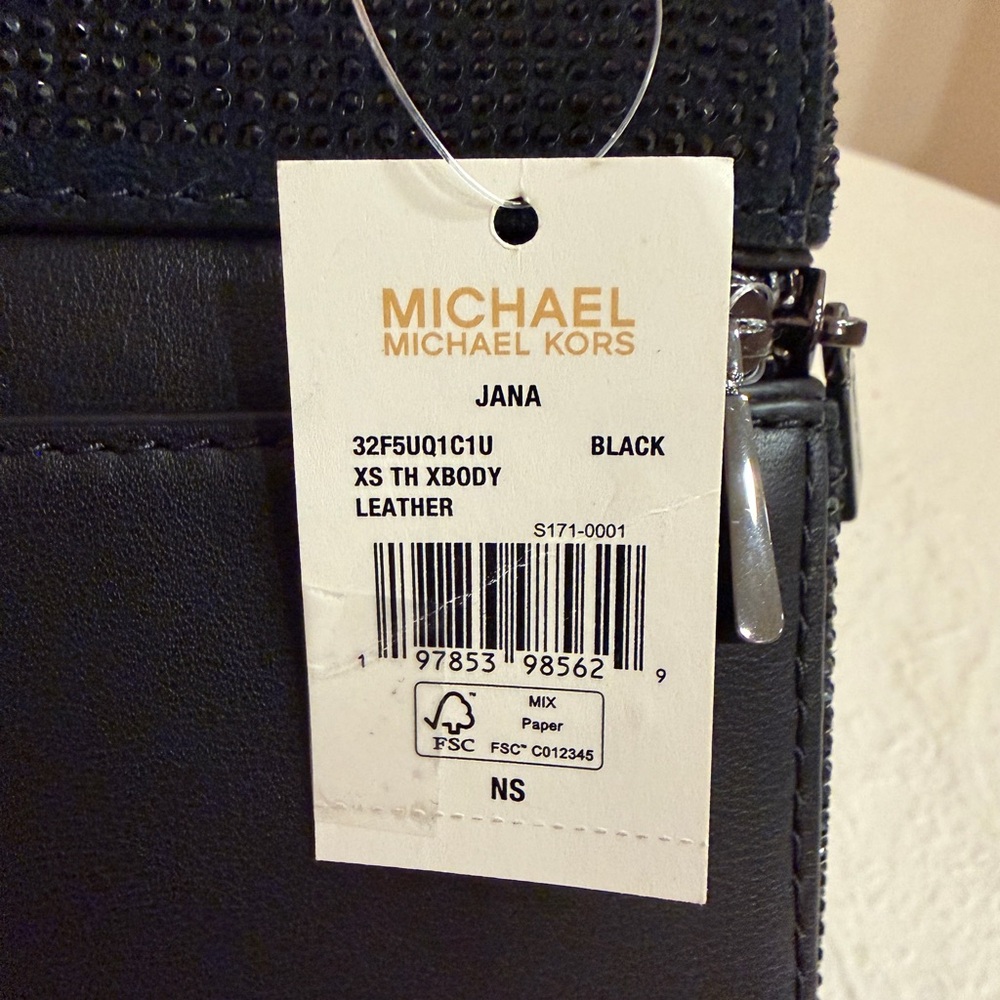 Michael Kors Jana Extra-Small Embellished Suede Convertible Crossbody Bag - Picture 7 of 7